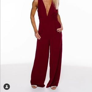 Red jumpsuit